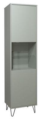 Vitrine Erna 51x45x197 Pinie Green matt Lack 14771