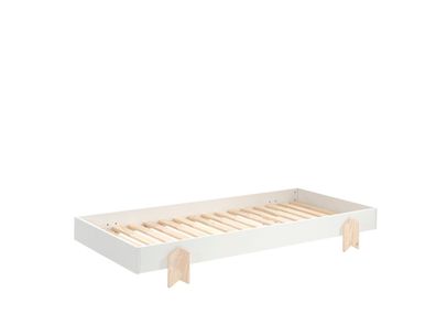 Stapelbett Karlene 204x94x28 Kinderbett MDF Weiß