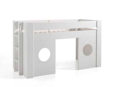 Hochbett Karella 215x96x120 Spielbett MDF Weiß