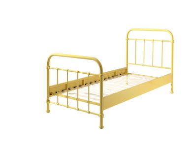 Metallbett Karlyn 210x98x111 Einzelbett Metall Gelb