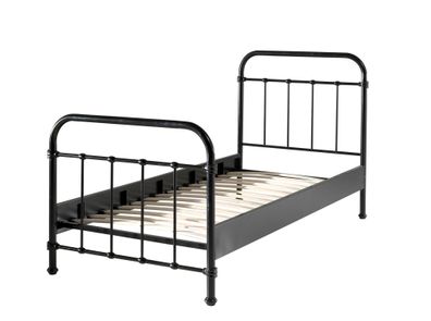 Metallbett Karlyn 210x98x111 Einzelbett Metall Schwarz