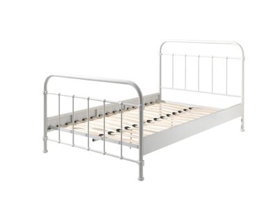 Metallbett Karlyn 210x129x111 Einzelbett Metall Weiß