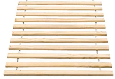 Rolllattenrost Kashka 200x90x2 Rollrost Massivholz Natur