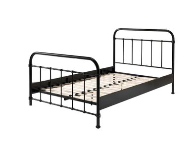Metallbett Karlyn 210x129x111 Einzelbett Metall Schwarz