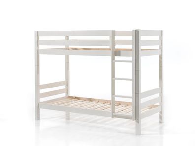 Etagenbett Karolina 210x105x161 Hochbett Massivholz Weiß