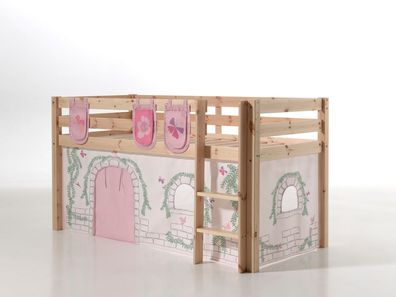 Spielbett Karolina 210x106x114 Kinderbett Massivholz natur