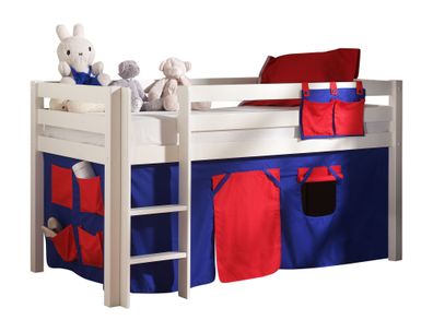 Spielbett Karolina 210x106x114 Kinderbett Massivholz Weiß
