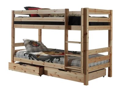 Etagenbett Karolina 210x105x140 Hochbett Massivholz natur