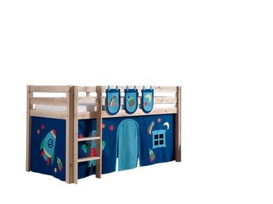 Spielbett Karolina 210x106x114 Kinderbett Massivholz natur
