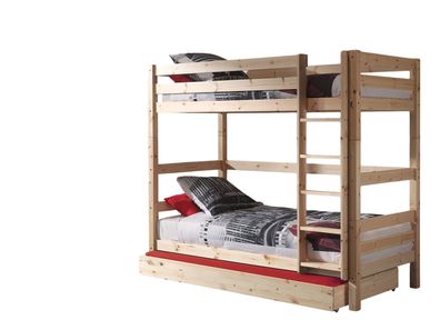 Etagenbett Karolina 210x105x161 Hochbett Massivholz natur