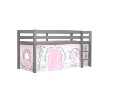 Spielbett Karolina 210x106x114 Kinderbett Massivholz grau