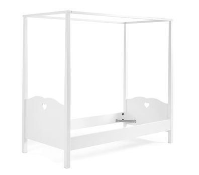 Himmelbett Kamila 211x96x187 Kinderbett MDF Weiß