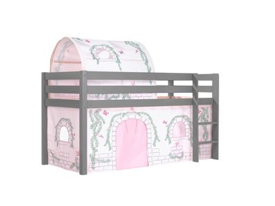 Spielbett Karolina 210x106x114 Kinderbett Massivholz grau