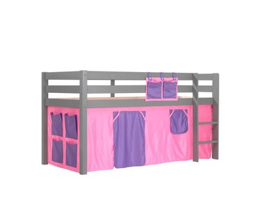 Spielbett Karolina 210x106x114 Kinderbett Massivholz grau