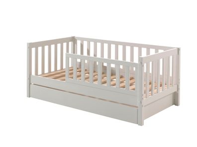 Juniorbett Karie 148x76x60 Kinderbett Massivholz+MDF Weiß
