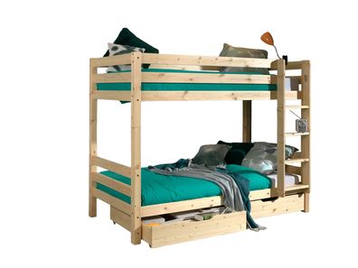 Etagenbett Karolina 210x105x161 Hochbett Massivholz natur