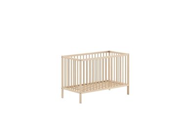 Babybett Kara-lynn 124x65x84 Gitterbett Massivholz Buche Natur