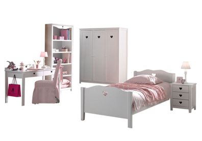 Kinderzimmer Kamila 12 Kinderzimmer Möbel Set Mädchen MDF Weiß