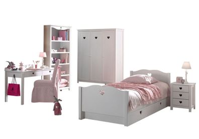 Kinderzimmer Kamila 13 Kinderzimmer Möbel Set Mädchen MDF Weiß