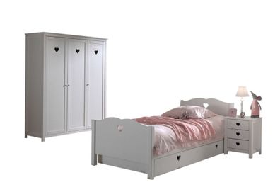 Kinderzimmer Kamila 8 Kinderzimmer Möbel Set Mädchen MDF Weiß