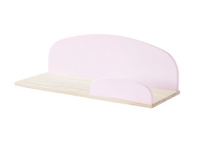 Wandregal Karilynn 65x22x25 Wandboard MDF+Massivholz rosa