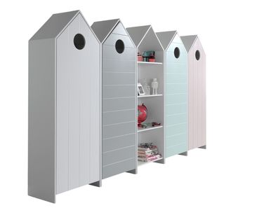 Regalschrank Set Kania Standregal MDF+Holzwerkstoff Weiß / /unt