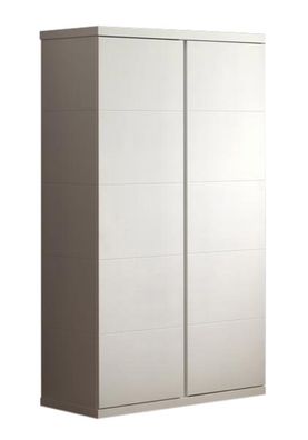 Kleiderschrank Karima 110x57x205 Kinderzimmerschrank 2-türig MDF Weiß