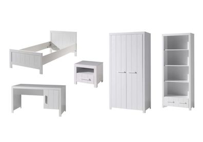 Jugendzimmer Set Karalynn 8 Jugendzimmer komplett MDF Weiß