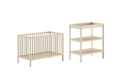 Babyzimmer Set Kara-lynn 1 Babyzimmer komplett Massivholz Buche Natur
