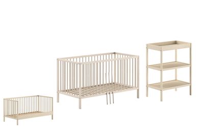 Babyzimmer Set Kara-lynn 4 Babyzimmer komplett Massivholz Buche Natur