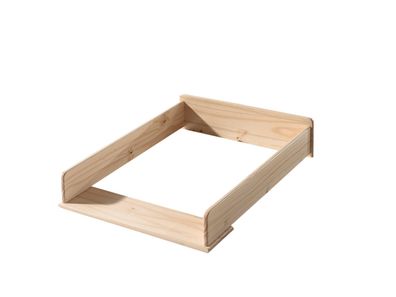 Wickelaufsatz Karilynn 72x53x14 Wickelablage Massivholz Natur
