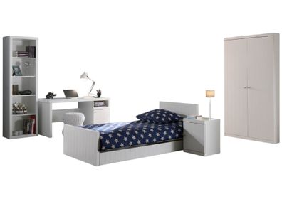 Kinderzimmer Set Kamaria Kinderzimmer komplett 6-tlg. MDF Weiß