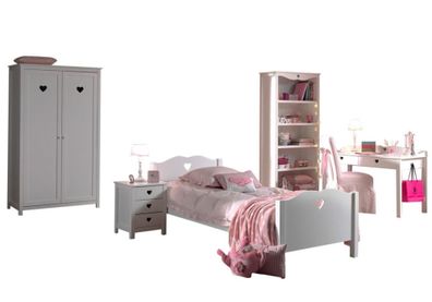 Kinderzimmer Kamila 11 Kinderzimmer Möbel Set Mädchen MDF Weiß
