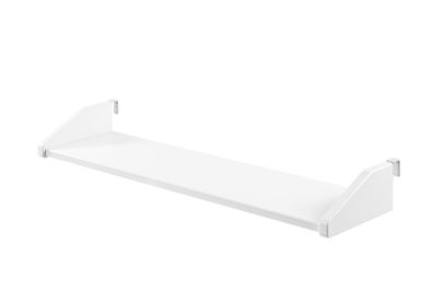 Regal Kathryn 79x21x9 Wandboard Massivholz Weiß