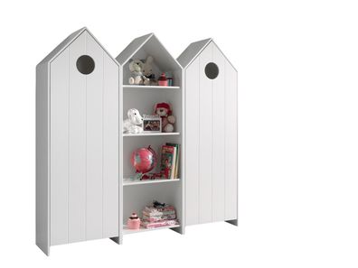 Regalschrank Set Kania Standregal MDF+Holzwerkstoff Weiß
