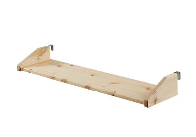 Regal Kathrine 79x21x9 Wandboard Massivholz natur