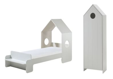 Kinderzimmer Set Kania Komplettset MDF+Holzwerkstoff Weiß / / /iß