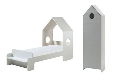 Kinderzimmer Set Kania Komplettset MDF+Holzwerkstoff Weiß / / /au
