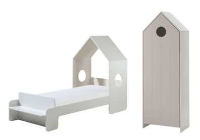 Kinderzimmer Set Kania Komplettset MDF+Holzwerkstoff Weiß / / /nk
