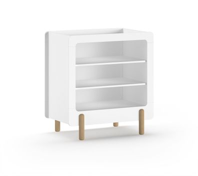 Wickelkommode Karylin 88x54x95 Wickelregal MDF Weiß