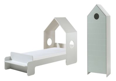 Kinderzimmer Set Kania Komplettset MDF+Holzwerkstoff Weiß / / /nt