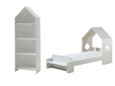 Kinderzimmer Set Kania Komplettset MDF+Holzwerkstoff Weiß