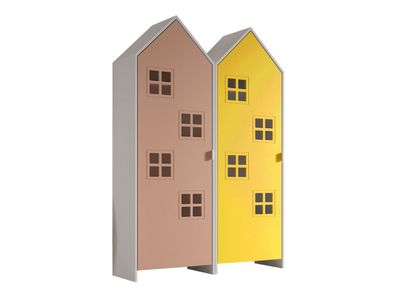 Regalschrank Set Kania 115x37x171 Standregal MDF Weiß / /unt