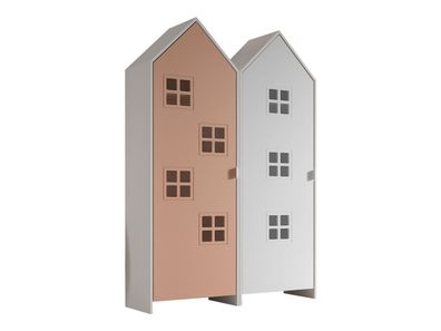 Regalschrank Set Kania 115x37x171 Standregal MDF Weiß / /unt