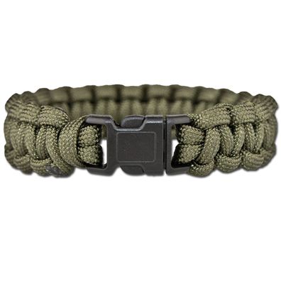 NEU Survival Paracord Armband oliv für Camping Outdoor Survival Bushcrafting