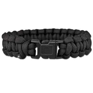 NEU Survival Paracord Armband schwarz für Camping Outdoor Survival Bushcrafting