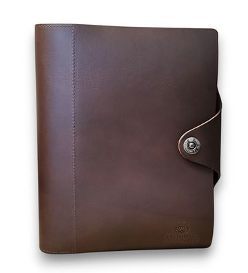 Succes A5 Old Classic Organizer Leder Ringbuch Dunkelbraun Timer 30mm Ringe FE320FN05