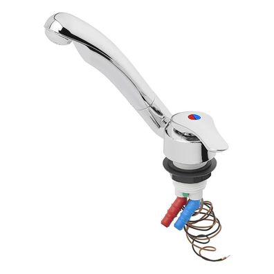 Kalt-Warm Wasserhahn Mischbatterie Keramik Samba Ø33 mm chrom Campingwasserhahn