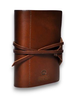 Succes Junior Organizer Vintage A7 Zeitplaner Cognac Braun Leder 20mm Ringe FJ320VF05