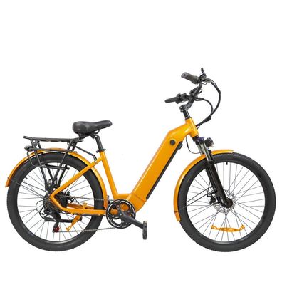 26 Zoll Elektrofahrräder Städtisches Step-Thru E-Bike für Damen mit 48V 12Ah Akku